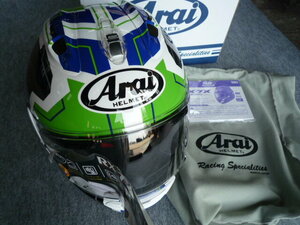 アライ　Arai RX-7X REA SB2 GRN　サイズXL　新古品　2回 約2時間使用　フルフェースヘルメット レア　ＳＢ２　緑