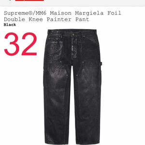 Supreme x MM6 Maison Margiela Foil Double Knee Painter Pant Black