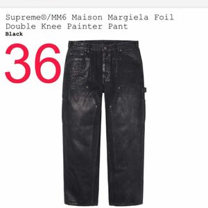 Supreme x MM6 Maison Margiela Foil Double Knee Painter Pant Black