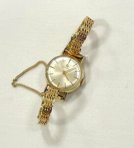 ☆稼働品　CERTINA　サーチナ　手巻き　レディース 腕時計　ゴールド 色系　2105 053　アンティーク 時計