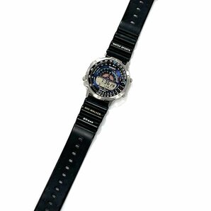 ☆希少 電池交換済み CASIO SKY WALKER カシオ スカイウォーカー SKY-1100 シルバー × ブラック デジタル ヴィンテージ 腕時計の画像1
