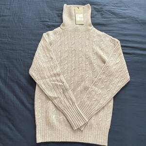 007je-ms bond Spector N.Peal Cable Roll Neckenpi-ru cable roll neck cashmere sweater [XS]Specter