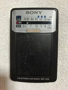  ★SONY SRF-S26 FMステレオ/AMポケットラジオ★