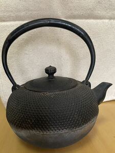 日本煎茶道具　鉄瓶　鉄壺　時代物　水漏れ無し　骨董品　