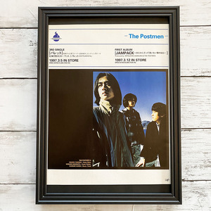 額装品◆THE POSTMEN ザ ・ポストメン JAMPACK パレット/90年代/ポスター風告知広告/A4サイズ額入り/アートフレーム　YW14-1