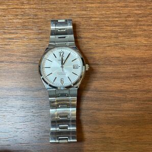 A5/【中古品】SEIKO 腕時計 セイコー デイト 不動 パーペチュアルカレンダー ファッション 時計 メンズ MENS 白文字盤の画像1