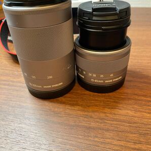 A542/【中古品】EOS M100 カメラ レンズ Canon キヤノン キャノン レンズキット 55-200mm 15-45mm 1.0m/3.3ft 0.25m/0.8ft-∞の画像10