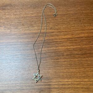 A5/【中古品】ティファニー　スターオブダビデ　六芒星　ネックレス　Tiffany 六芒星　星　ネックレス　アクセサリー　ファッション