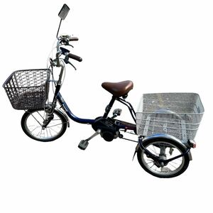 Panasonic 電動三輪自転車　ビビライフBE-ELR832V 美品！動作品！バッテリー有り　付属品多数　カゴ付 