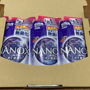 スーパーナノックス ニオイ専用 NANOX ナノックス 花王 液体洗剤 詰め替え 高濃度洗剤 KAO 3個セット 350g