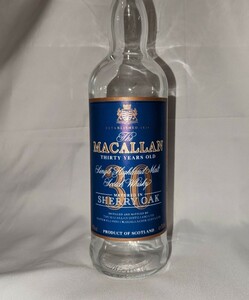 希少 マッカラン 30年 ブルーラベル 空瓶　 MACALLAN スコッチウイスキー サントリー BOWMORE SPRINGBANK