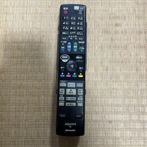 動作確認済み【SHARP】◆AQUOS◆ GA810PA BD TV テレビリモコン シャープ アクオス 中古2