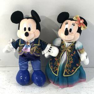 【中古/60】ディズニーシー限定 ファンタジースプリングス ミッキー＆ミニーぬいぐるみバッチ 美品