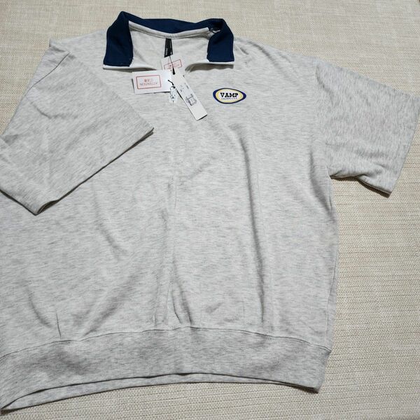 HALHAM トレーナー スウェット半袖 Tシャツ shirt グレー