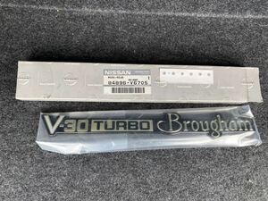 Y30 Cedric Gloria для V30 турбо brougham для багажник эмблема не использовался товар включая доставку наружная коробка загрязнения иметь 