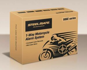 STEELMATE 986E バイク、スクーター用 単方向防犯機 バイクセキュリティ スティールメイト 特価販売 1WAY
