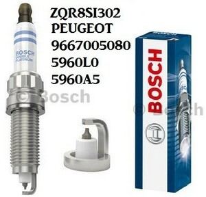  one stand amount (4ps.@) Peugeot 207 [A7] CC ABA-A7C5FW BOSCH spark-plug Iridium ZQR8SI302