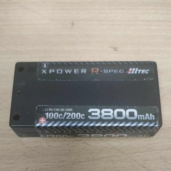 HITEC3800mAh 7.4V 2S 100C ショートリポバッテリー