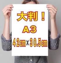 　Ａ３　ポスター　超光沢　大判　４２cm×３０.５cm ！　生 写真　◇1200◇ ジュニア アイドル 等身大 風 Ｌ_画像2