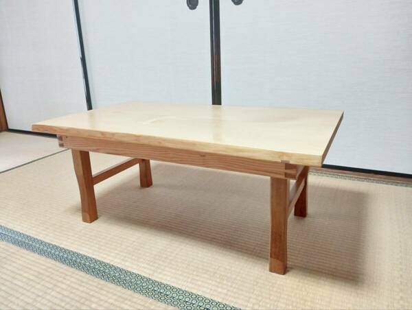 テーブル　ローテーブル　木製　DIY　手作り　ハンドメイド　折りたたみ　コンパクト収納　座卓