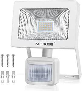 MEIKEE センサーライト 人感 20w LEDフラッドライト 3000K 1800LM PIR屋外センサー投光器 防水 照