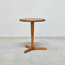デンマーク Artex チーク無垢材 円形サイドテーブル Hans C. Andersen 60年代のヴィンテージ/北欧 ウェグナー フィンユール アクタス Idee_画像2