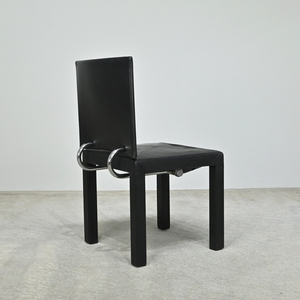  Italy B&B *Arcara~ Paolo Piva original leather dining chair 80 period Vintage b/Arcadia arte mite men fismike-re Dell ki
