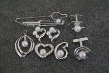 B1118 ミキモト/MIKIMOTO 田崎真珠/TASAKI 本真珠 パール ブランド ペンダント ネックレスなど SILVER 大量 おまとめ まとめて まとめ売り _画像1