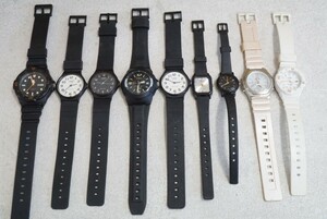 F829 CASIO/カシオ クォーツ メンズ レディース 腕時計 9点セット アクセサリー 大量 まとめて おまとめ まとめ売り 不動品