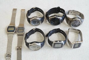 F868 CASIO/カシオ クォーツ デジタル メンズ レディース 腕時計 8点セット アクセサリー 大量 まとめて おまとめ まとめ売り 不動品
