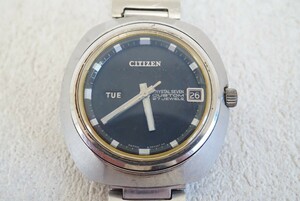 F943 稼動品 CITIZEN/シチズン クリスタルセブン CRYSTAL SEVEN CUSTOM 27石 AUTOMATIC/自動巻き メンズ 腕時計 ブランド アクセサリー