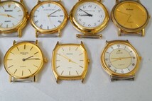 F1011 ゴールドカラー メンズ 文字盤 フェイス 13点セット 腕時計 アクセサリー 大量 まとめて おまとめ まとめ売り ジャンク品_画像7