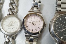 F1100 agnes b./アニエスベー クロノグラフ含む 腕時計 5点セット ブランド アクセサリー 大量 まとめて おまとめ まとめ売り 不動品_画像3