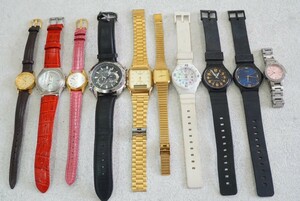 F1086 CASIO/カシオ クォーツ デジタル メンズ レディース 腕時計 10点セット アクセサリー 大量 まとめて おまとめ まとめ売り 不動品