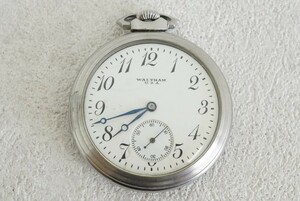 F1423 Waltham /WALTHAM U.S.A. pocket watch brand accessory quartz Vintage clock immovable goods 