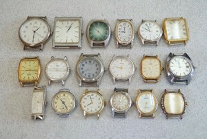 F1456 SEIKO/CITIZEN face face 18 point wristwatch brand accessory large amount set together . summarize set sale quartz junk 