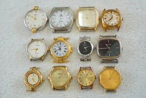 F1452 WALTHAM/CYMA/TISSOT etc. face face 12 point wristwatch brand accessory large amount together . summarize set sale quartz immovable goods 
