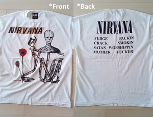★［ XL ］「 Nirvana Incesticide ニルヴァーナ インセスティサイド バンド ビンテージスタイル プリントTシャツ 」新品