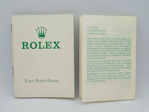 ROLEX Rolex GUARANTEE guarantee written guarantee Vintage 60 period after half antique that time thing 