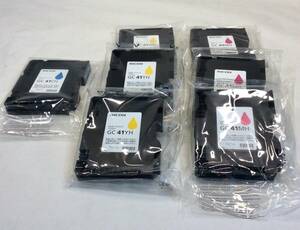 RICOH unused goods GC41MH *GC41YH* GC41CH 3 color 7 pcs set 