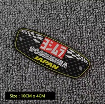 耐熱エンブレムプレート ヨシムラ YOSHIMURA 耐熱アルミステッカー　マフラーステッカー　バイクステッカー　 JAPAN 耐熱ステッカー_画像1