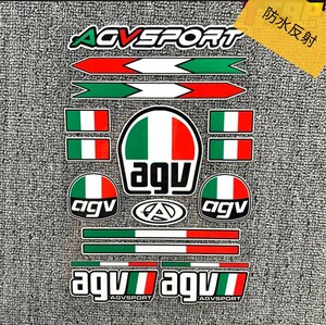 AGV 防水反射　ヘルメットステッカー　バイクステッカー　　MotoGP レーシング デカール　バイクアクセサリー　送料無料　ロッシー　VR46