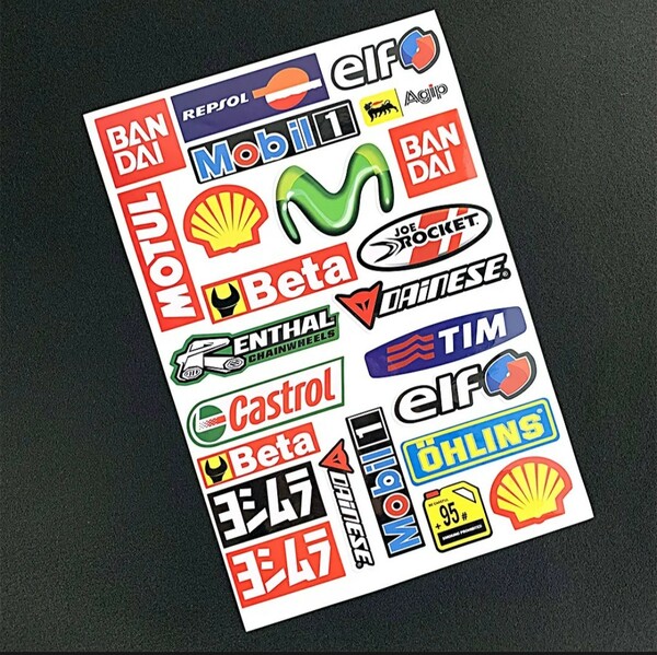 バイクステッカー　ヘルメットステッカー　 MotoGP デカール ヨシムラ　レップソル　sticker