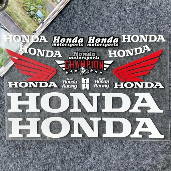 HONDA ホンダ HRC 反射ステッカー ヘルメットステッカー MotoGP バイクステッカー タンクステッカー