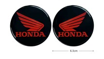 防水反射　HONDA ホンダ 3D ステッカー 2個セット　バイクステッカー　ヘルメットステッカー　タンクパッド　タンクステッカー 6.3センチ_画像2