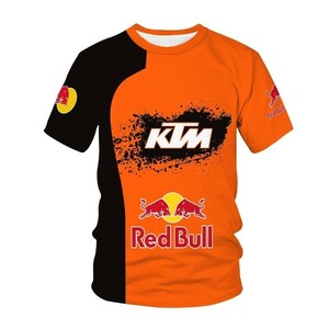 KTM レッドブル Tシャツ /★ サイズ : XL★ / 材質：ポリエステル MotoGP スポーツウエア スポーツTシャツ Redbull バイクウェア