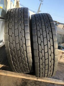 ★溝◎!★295/80R22.5 ダンロップ SP688 2022年製 2本セット　758-3-15000