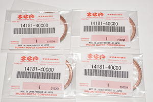 スズキ純正部品 14181-40C00 マフラーガスケット 35x42 4個セット Muffler gasket Genuine parts 送料込 4X-5051 DR250R ジェベル250XC GSX