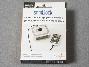 ”Cablejive samDock / Samsung Galaxy　30ピンドック 充電・オーディオ ケーブル iphone ipad【未使用】