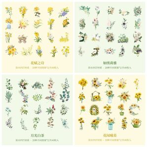 十二の花の妖精シリーズ 箔押し 12種480枚 PET フレーク 華やか ボタニカル 鮮やか 花 スクラップブッキング コラージュの画像8